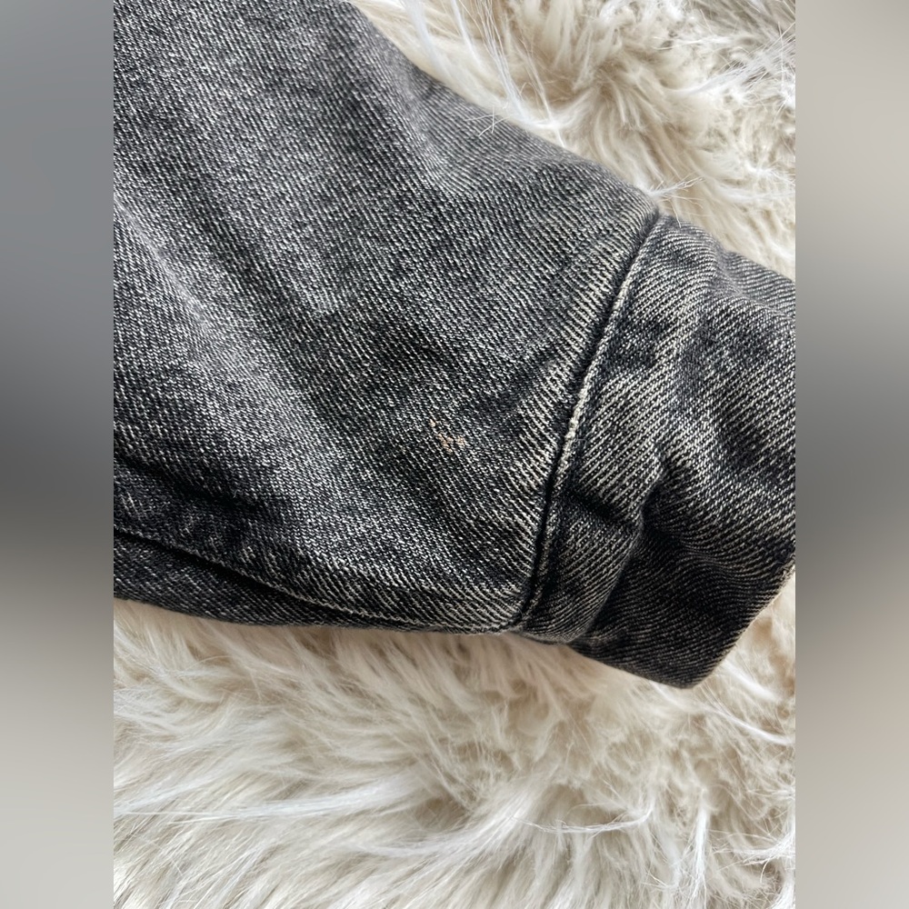 Vintage Levi’s Sherpa Lined Trucker Jacket Black XL (Made In The U.S.A) - Picture 6 of 7